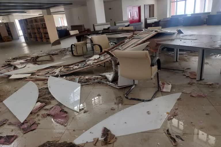 New building of Jharkhand assembly damaged