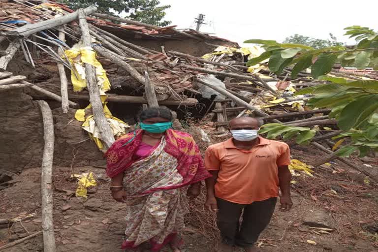 house collapsed during rain in last year