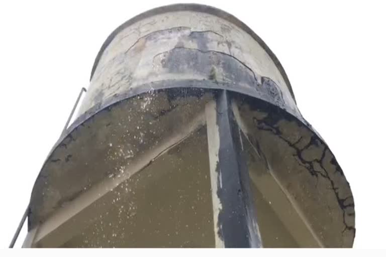 water tank damage