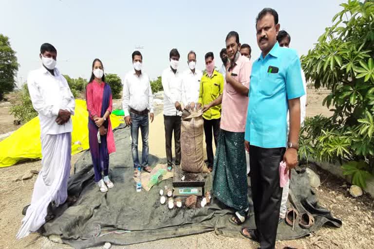 grain purchase center inaugurated, thalveda grain purchase center