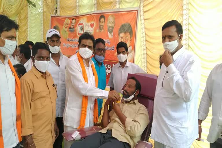 bjp blood donation camp