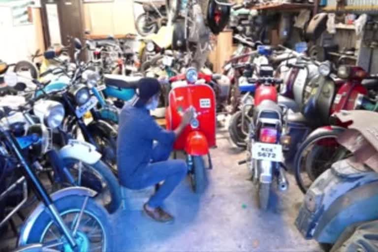 Idukki man keeps alive many rare vintage two-wheelers in his collection