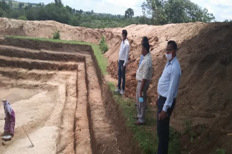 Government officials inspected MGNREGA schemes in Ranchi