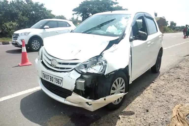 Bike accident in national highway 