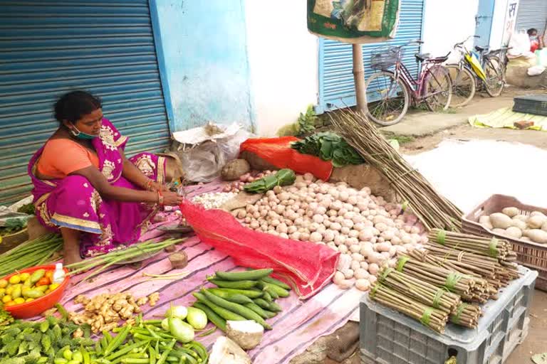 Corona effect on vegetables in Lohardaga