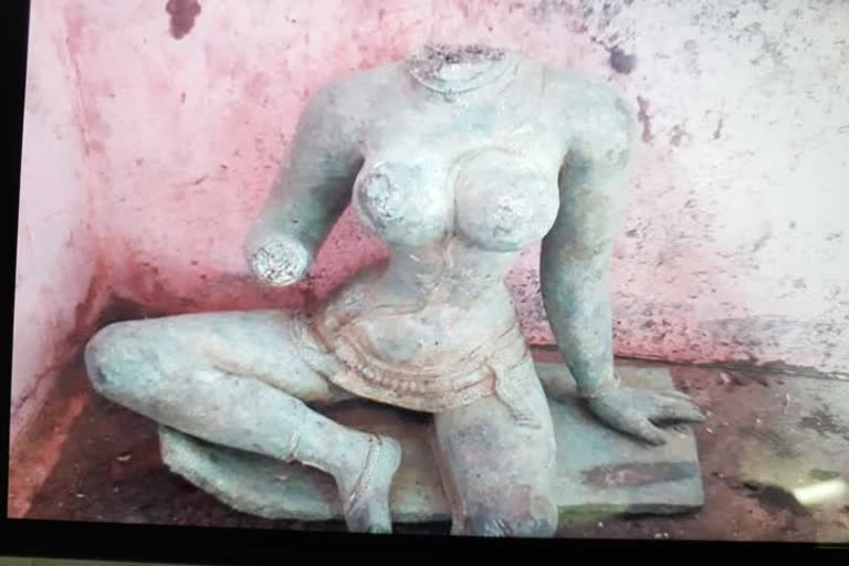 Metal statue of goddess found