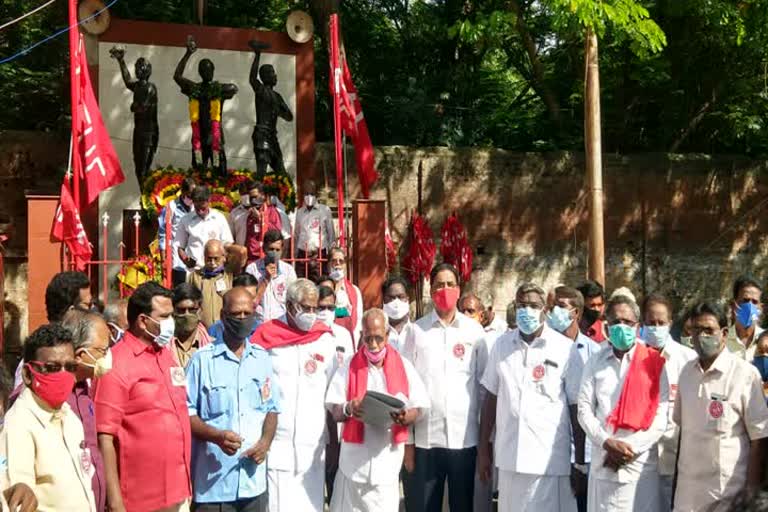  labours Martyrs Day observance in Pondicherry