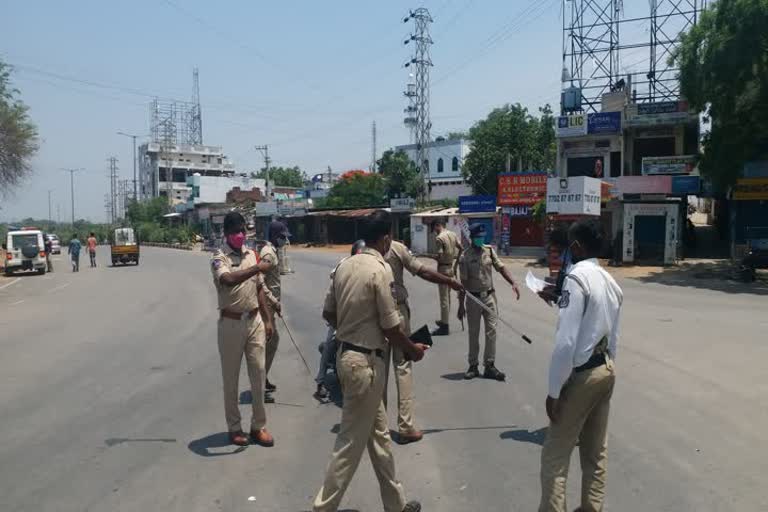 lockdown in Ibrahimpatnam, rangareddy district 