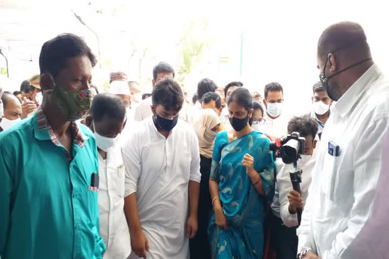 jalpally municipality, minister sabitha inspected covid ward, covid hospital in jalaplly