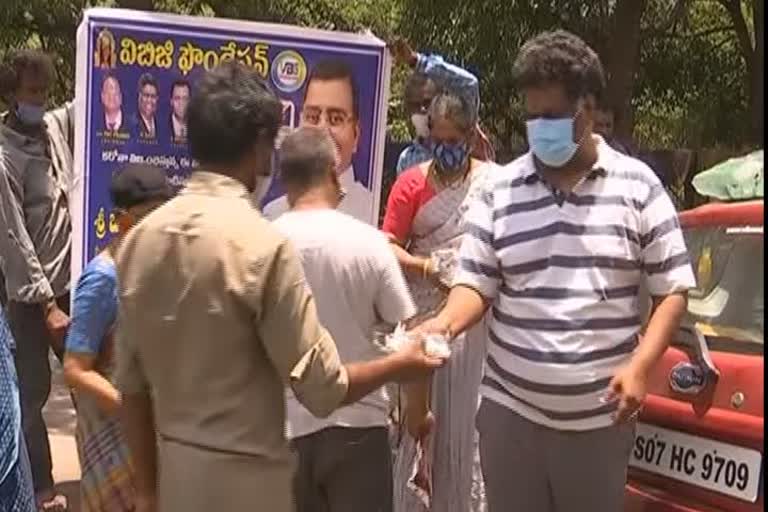 Vbg Foundation Food Distribution in Hyderabad