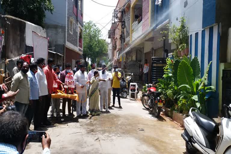 Mla inaugurate chemical spraying machines