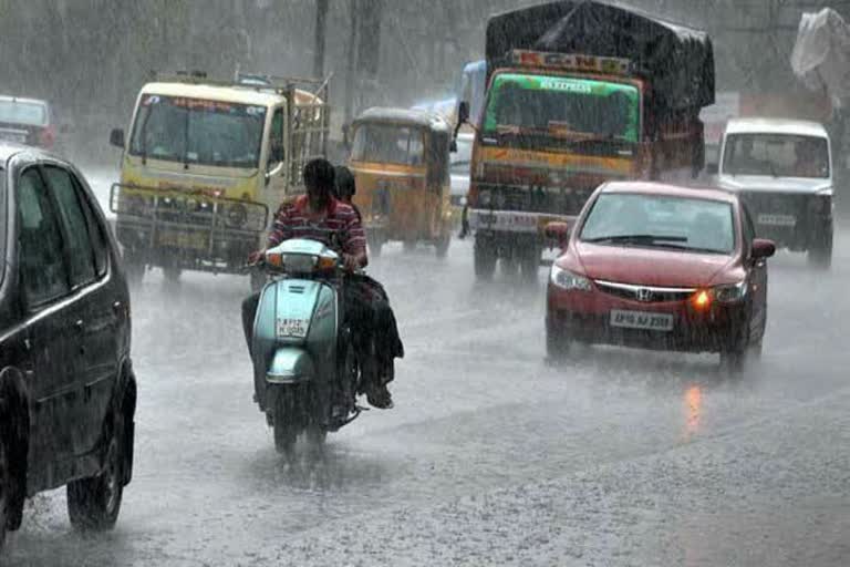 Chennai meteorological department about rain falls