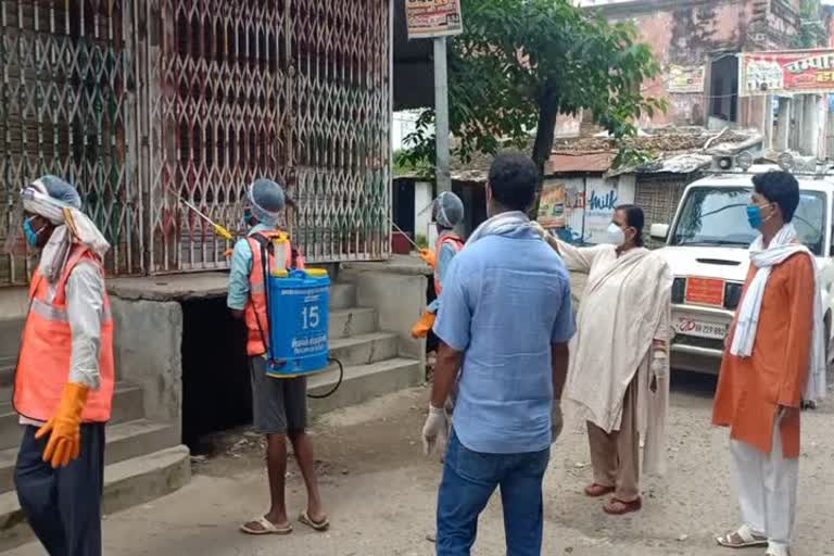 Bettiah city council getting sanitization of city due to corona infection