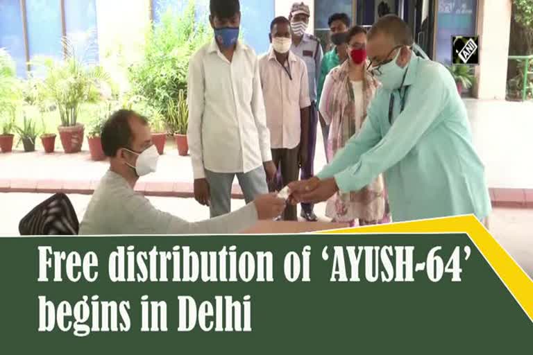 Free distribution of 'AYUSH-64' begins in Delhi