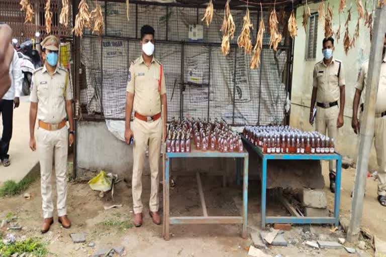  474 bottles of liquor Seized in khammam