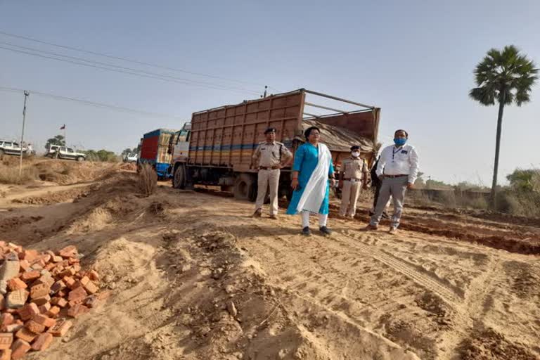 Three vehicles overloaded in raids seized