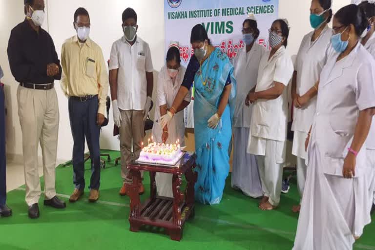 international nurses day in visakha, gvmc mayor on nurses services