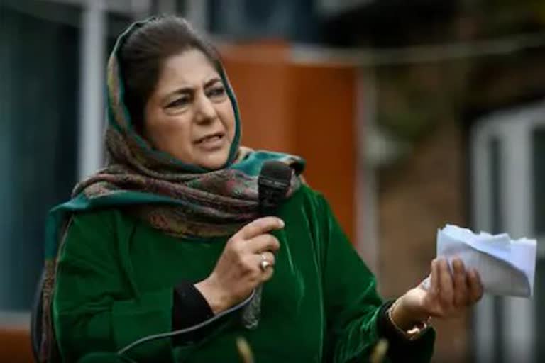 PDP president Mehbooba Mufti