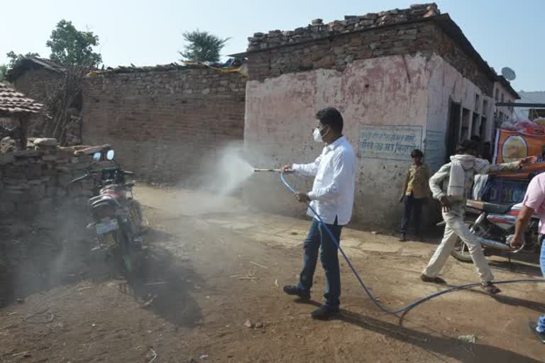 sanitized in tribal dominated village, Chittorgarh 