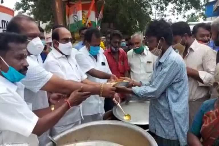 Chicken Biryani presented for Kamarajar birthday