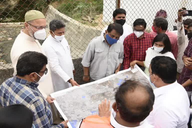 Asaduddin oyc reviews balakapur nala restoration work