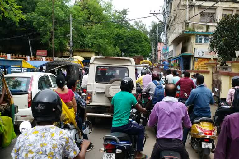  road jam in gumla