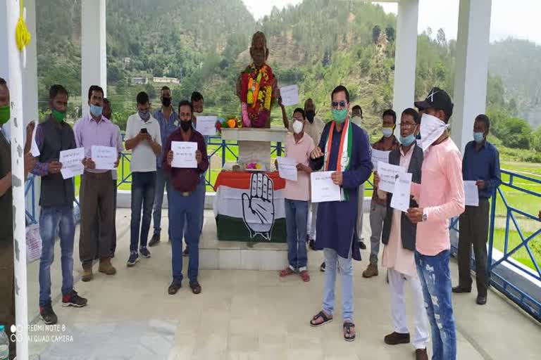 someshwar anti china protest by congress