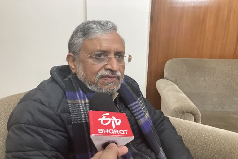 NTPC results Sushil Modi says met railway minister Ashwini Vaishnaw alleges Congress RJD hand in protests