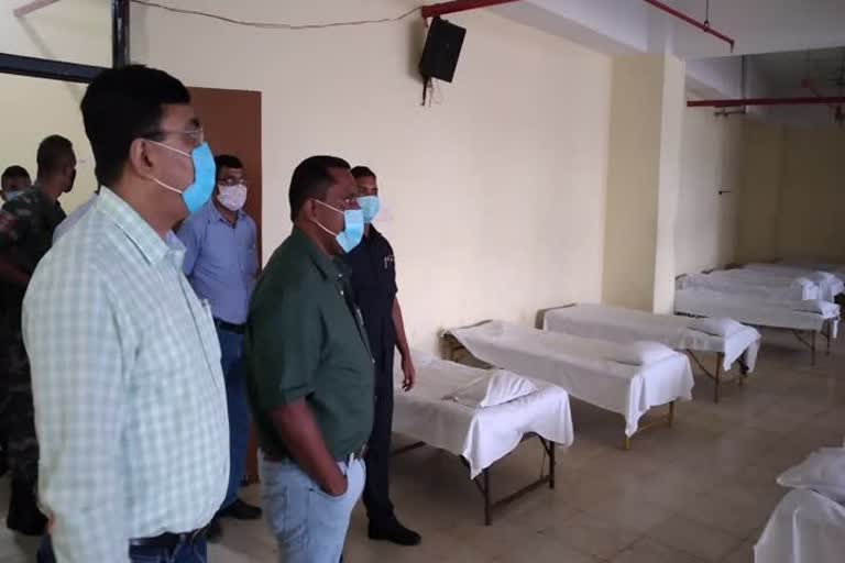 Health Minister Banna Gupta inspected isolation ward at Khelgaon in ranchi