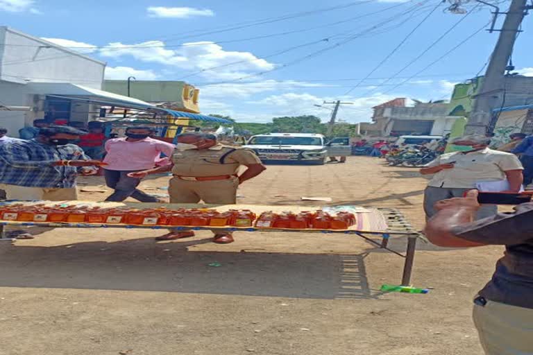 liquor bottles  confiscated by police in Villupuram