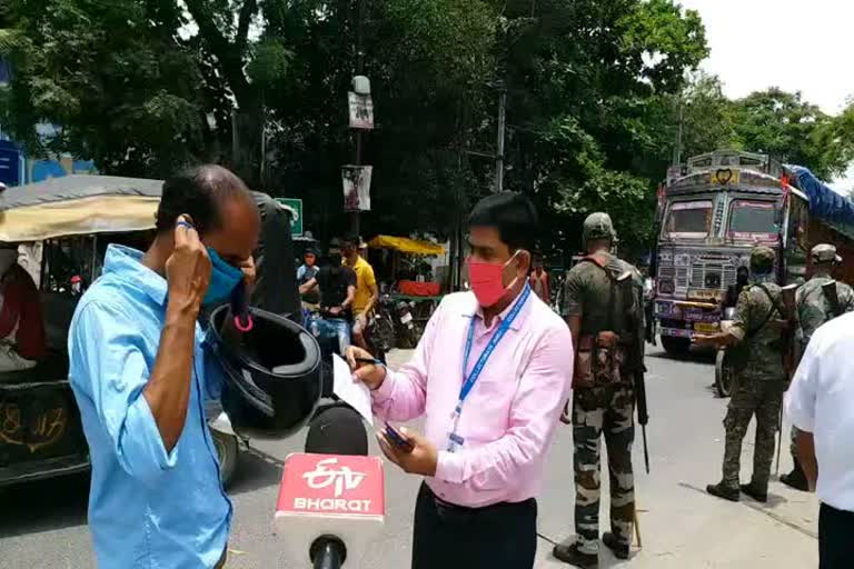 Invoices deducted under mask checking campaign in jamui