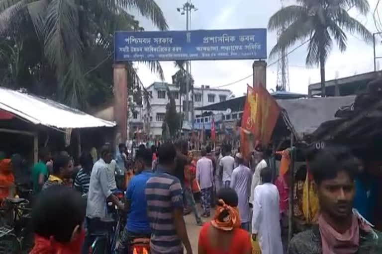 Agitation in Amdanga over non-submission of Amfan's compensation application