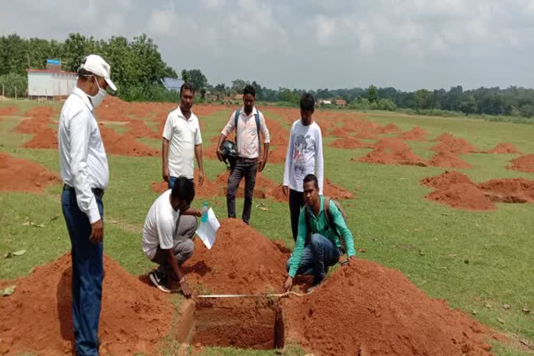 बागवानी योजना का निरीक्षण.