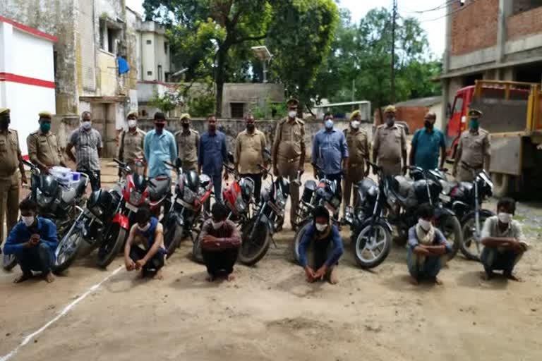 six vehicle thieves arrested in mirzapur