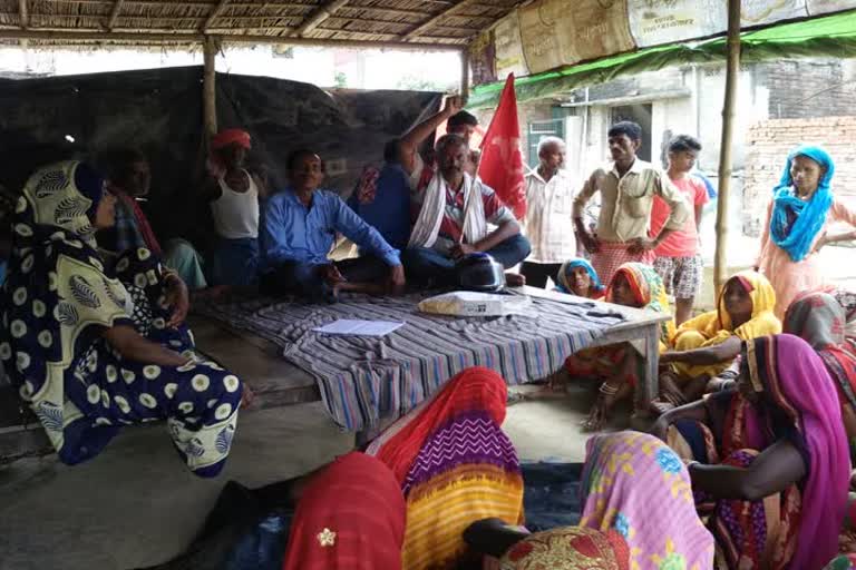 CPIML workers meeting against government policies in darbhanga