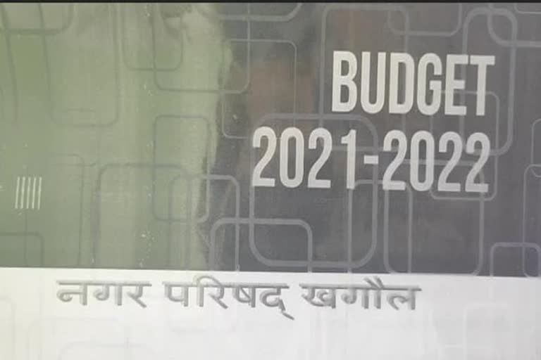 year of 2021-22 budget presented for the Danapur-Khagaul Municipal Council