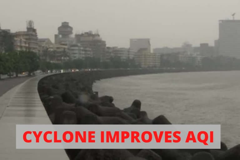 cyclone Nisarga Mumbai air quality index System of AirQuality and Weather Forecasting and Research Mumbai AQI Mumbai's air quality improves India Meteorological Department മുംബൈ കാലാവസ്ഥ മുംബൈ വായു നിലവാരം വായു ഗുണനിലവാര സൂചിക