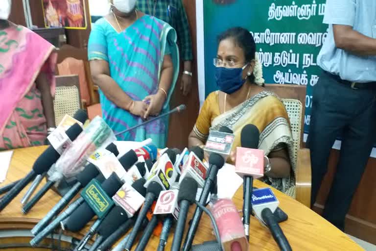 Tiruvallur District Collector has released the results of Class XII examination