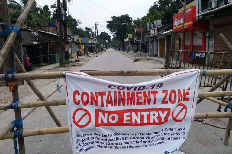 Protest corona virus 7 days lockdown at dinhata