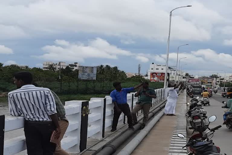 Selfies in Amaravati river