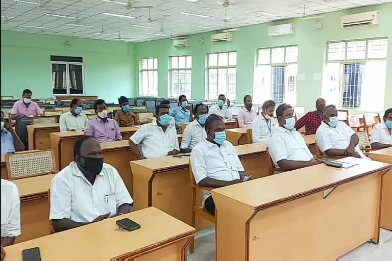 Vote counting meeting in Perambalur