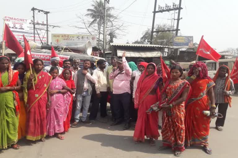 CPIML protest against Agriculture law in Araria 