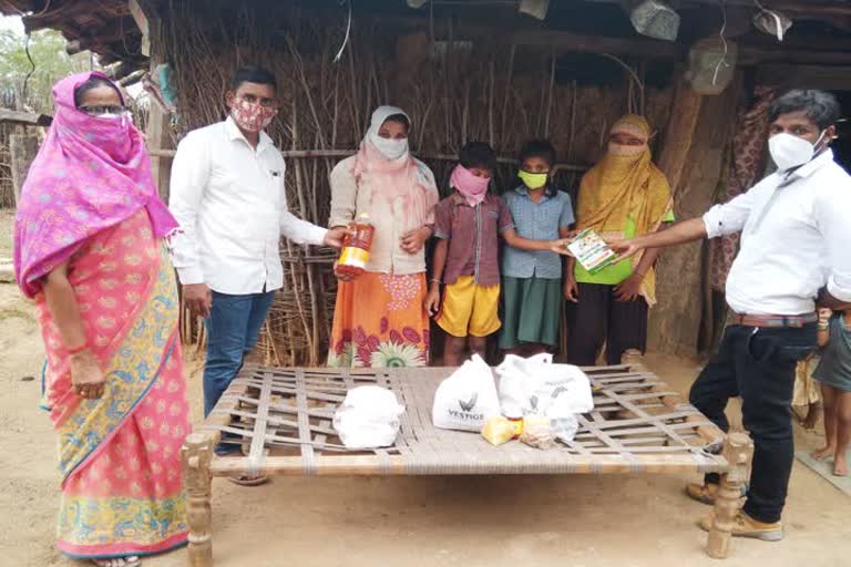 penchikal peta, essentials distribution to poor families, adilabad