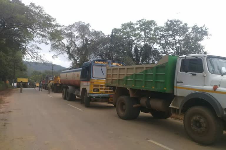 Break on heavy load vehicles