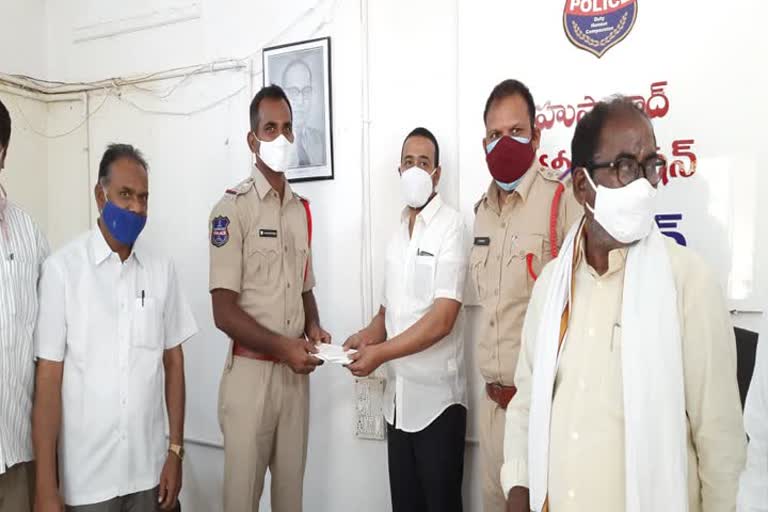 Donation of Rs. 50,000 for setting up of surveillance eyes