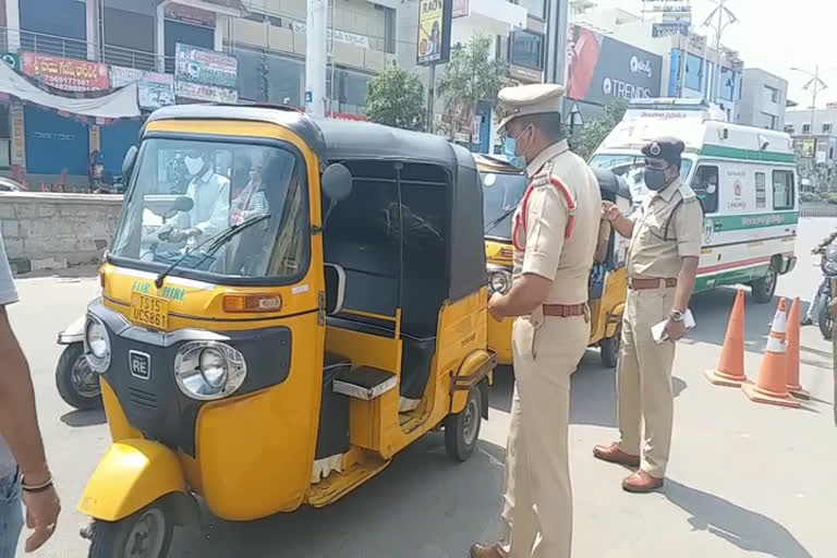 sangareddy police strictly implemented lockdown 