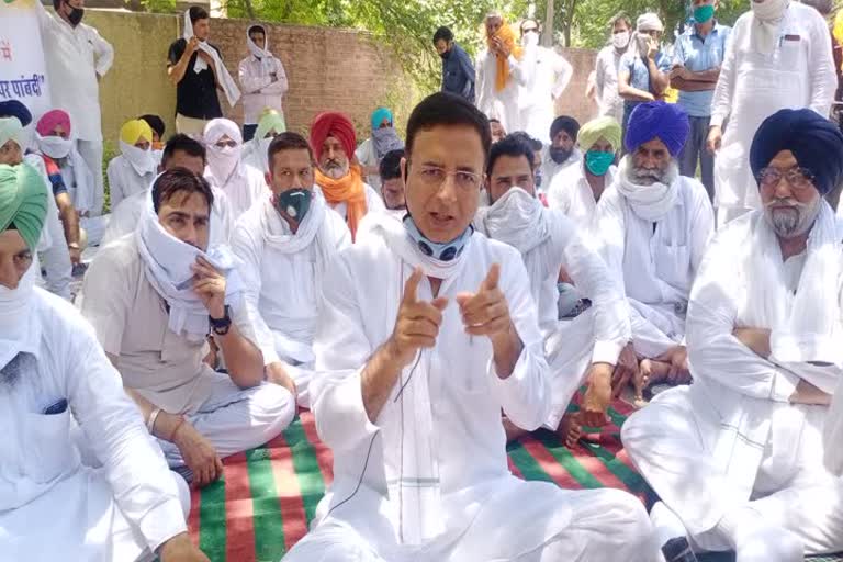 randeep surjewala protest in guhla cheeka kaithal