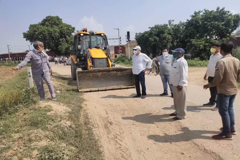 जर्जर मार्ग की मरम्मत का कार्य शुरू