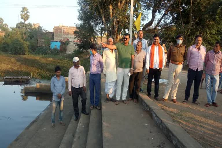 bdo and co inspection of ghat regarding chhat puja