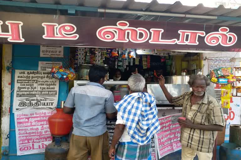 Tea shops only open for 3 hours in Tirunelveli